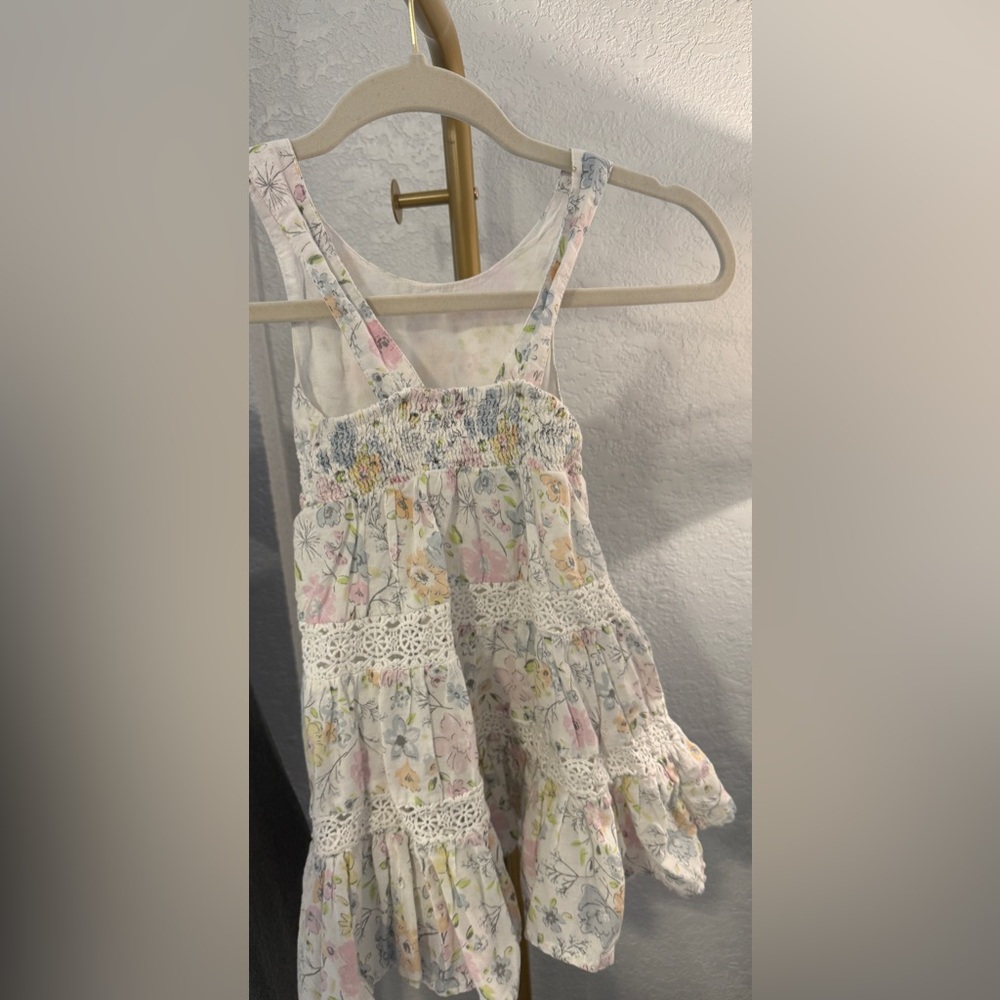 Tommy Bahama Girls Floral Tiered Dress Size 2T Crochet Lace Summer Sundress - Picture 5 of 8